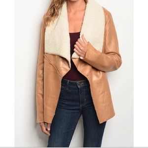 Faux Leather/Shearling Jacket